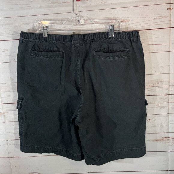 Boston Trader Mens Size XL Cargo Shorts Utility Pockets Gray Green 100% Cotton - Picture 3 of 8